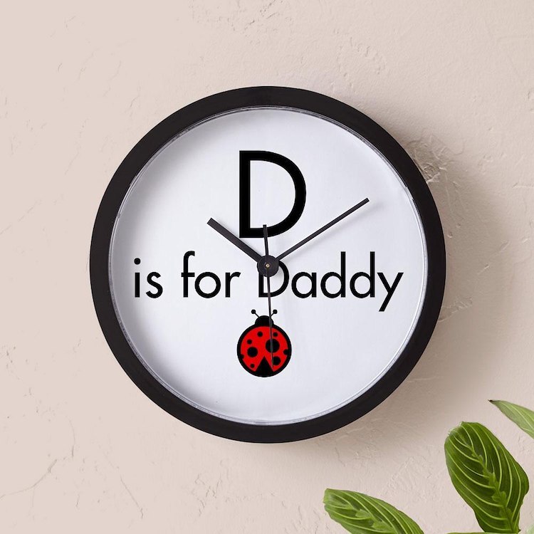 CafePress Ladybug Daddy 10" Wall Clock (121754623)