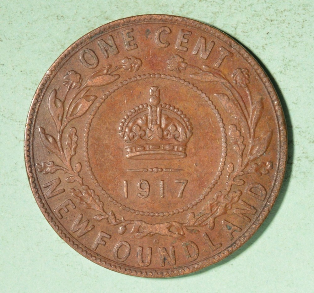 1917 - Newfoundland Large Cent - INV#D181