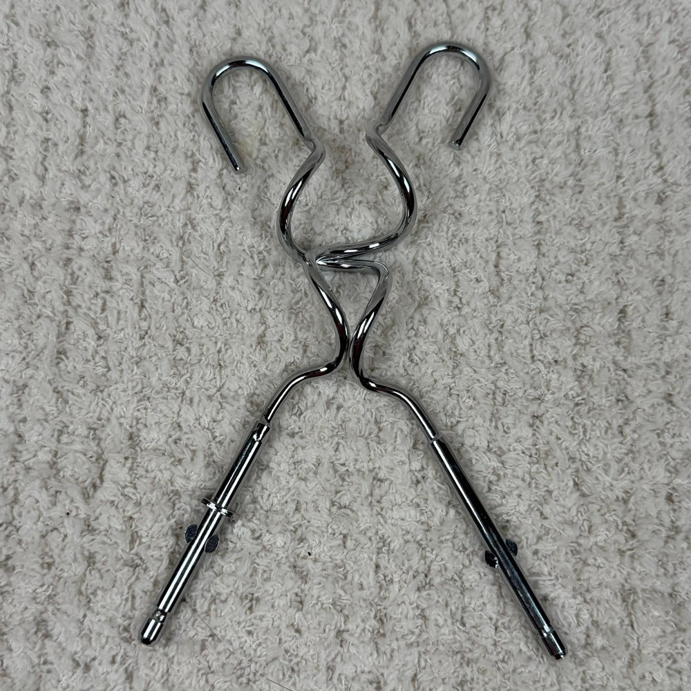 Hand Mixer Replacement Beaters Dough Hooks Set Chrome Kitchen Appliance