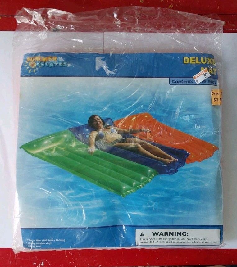 Summer Escapes Inflatable Orange Float 72x32