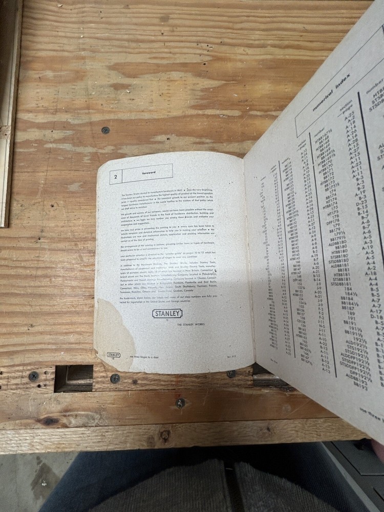 Stanley Hardware Catalog No 71