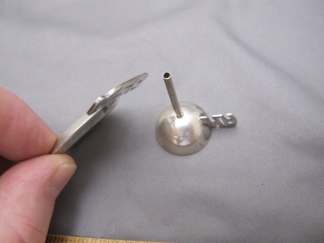 Fine LEONORE DOSKOW Handmade Sterling PERFUME FLASK & FUNNEL-Initials MSA