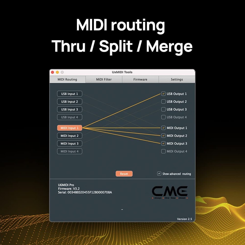 U6MIDI Pro - MIDI Interface with Router, Mapper, and Filter - Plug-and-play U...