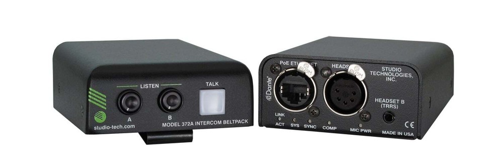 Studio Technologies MODEL-372A Intercom Beltpack with Dante