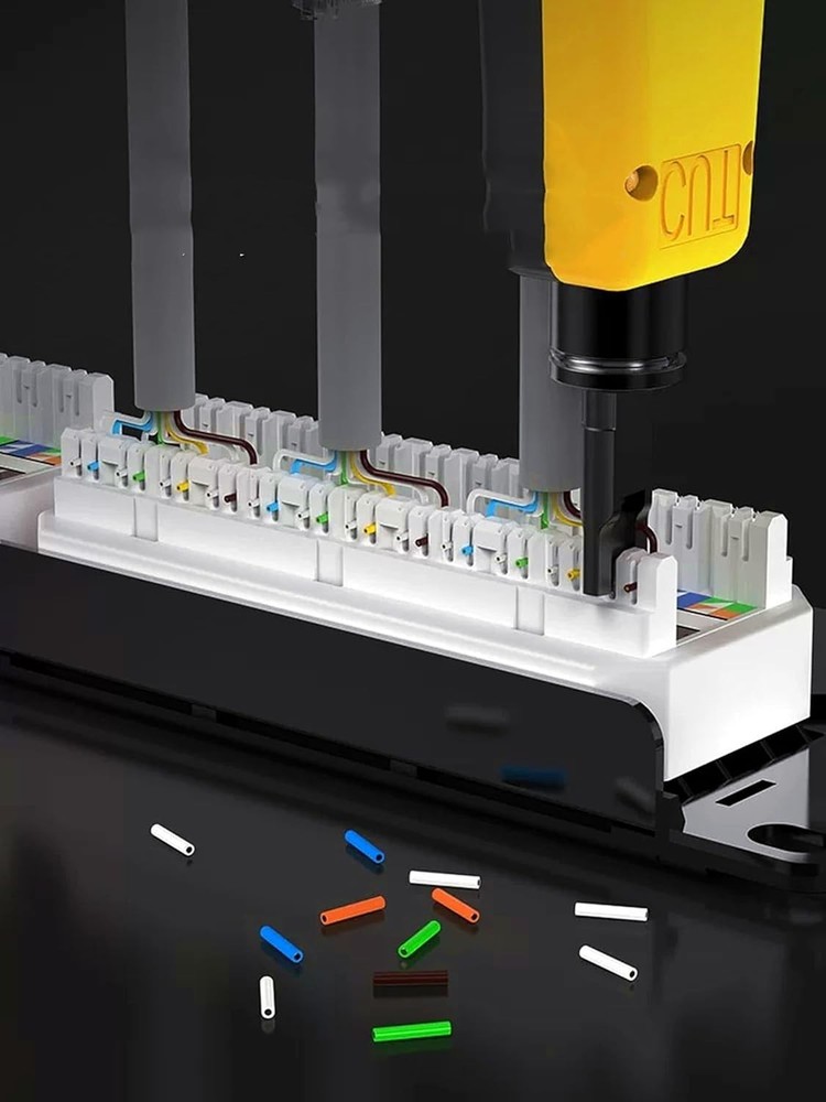 Multi-Functional RJ45 Crimp Tool Kit with Pass Through Crimpling & Tracker