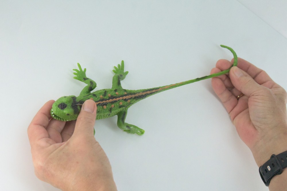 Lizard Toy, Stretchable, Squishy, Squeezable, Soft Rubber Lizard, Fun Gift, 8"