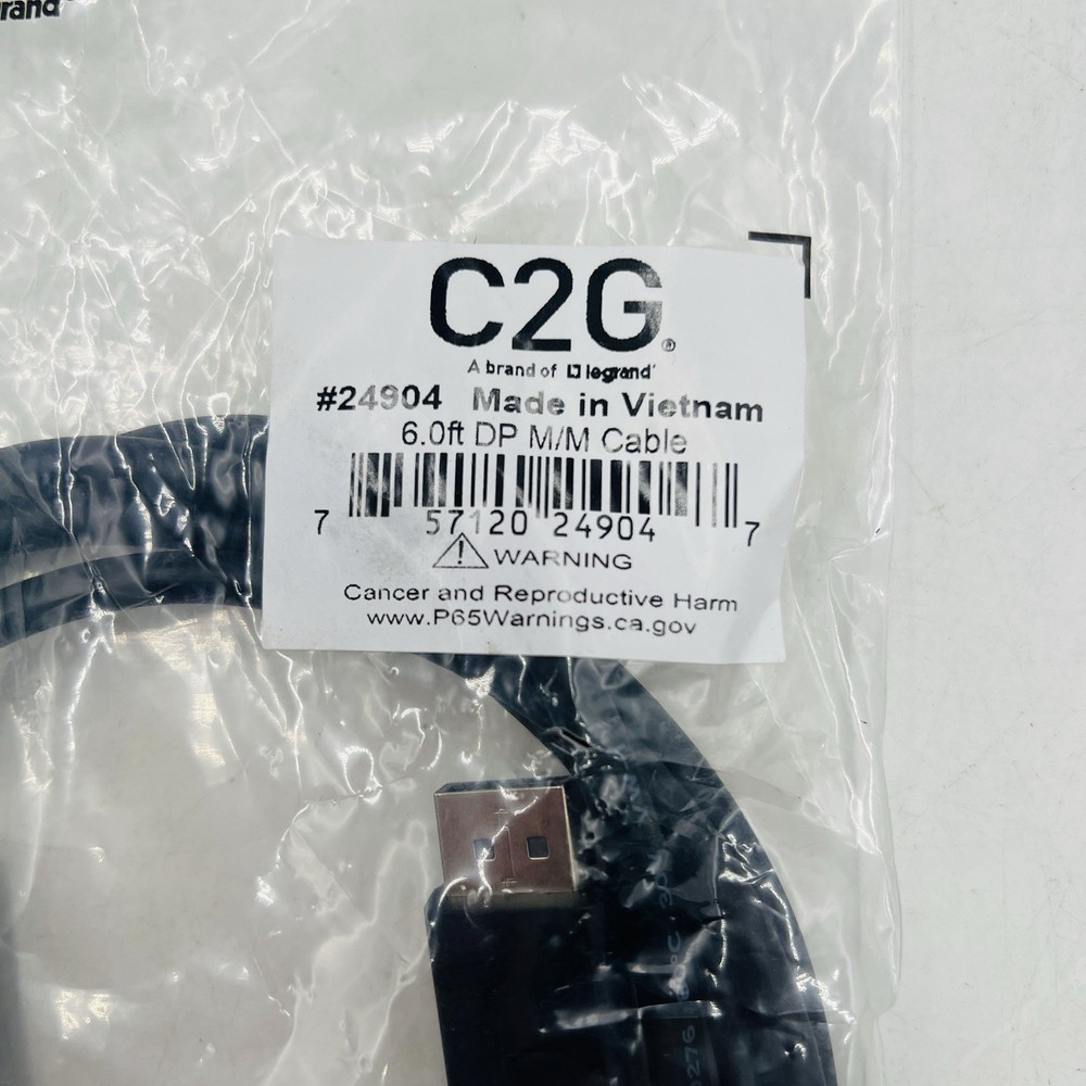 6FT DisplayPort Cable 4K 60Hz 1.8M