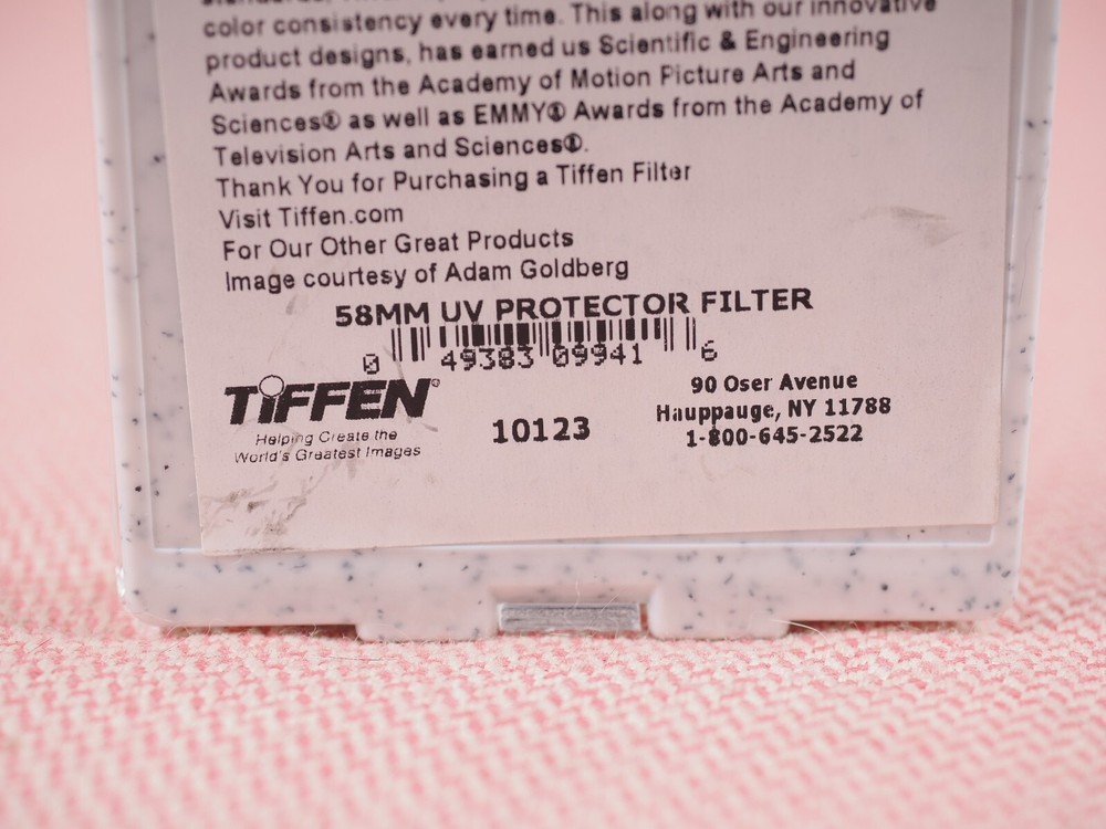 Tiffen 58mm UV Protector Filter 58UVP Open Box