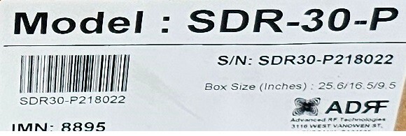ADRF Repeater Advanced RF Technologies SDR-30-P Repeater NEW