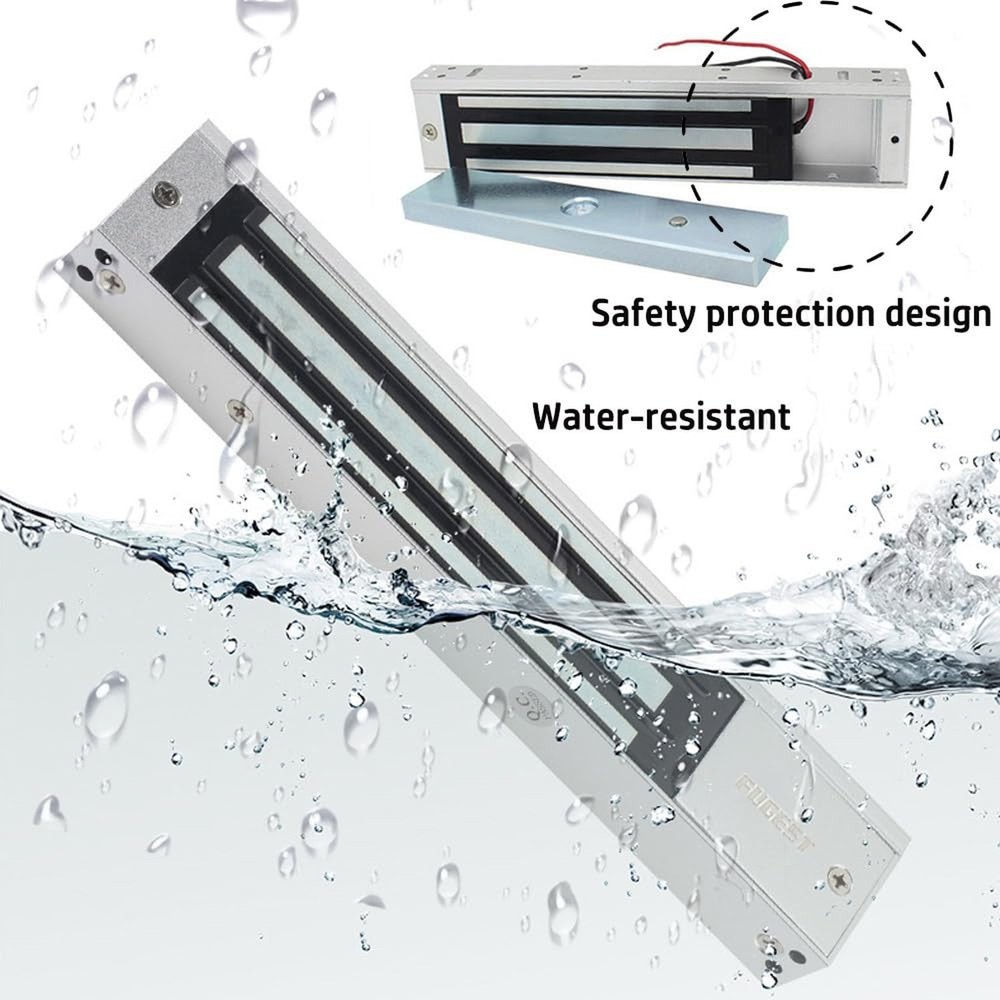 600lbs Electromagnetic Lock Holding Force for Access Control Single Door 12V