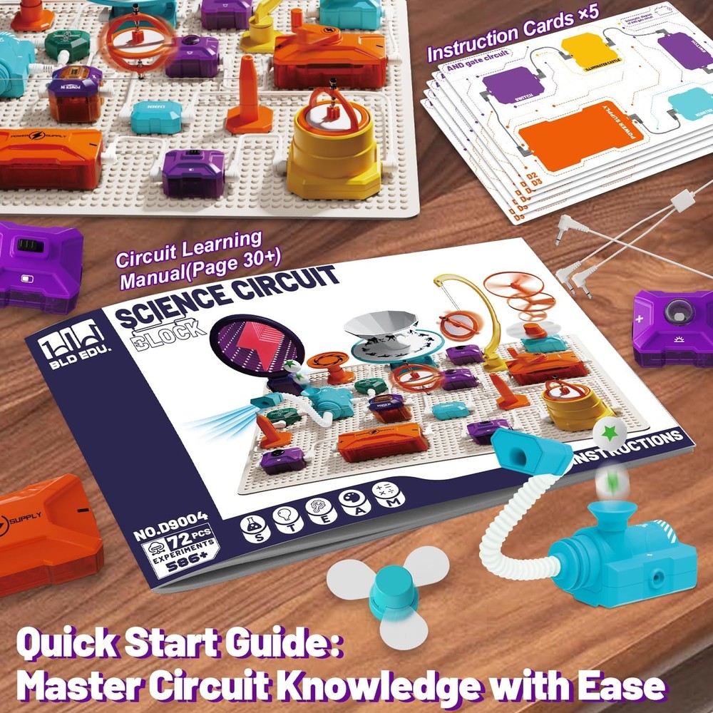 Gohero Circuits Science Kit，76 STEM Projects,Science Experiments for Kids with F