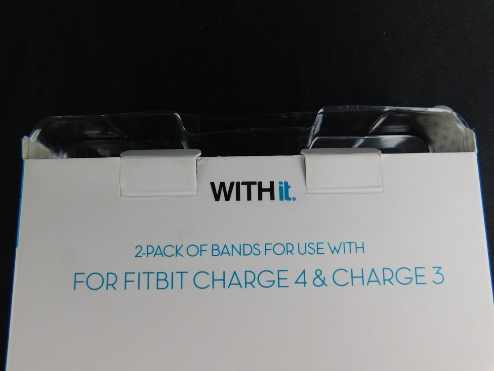 Withit Fitbit Charge 4/3 Bands Blue Black 2-Pack