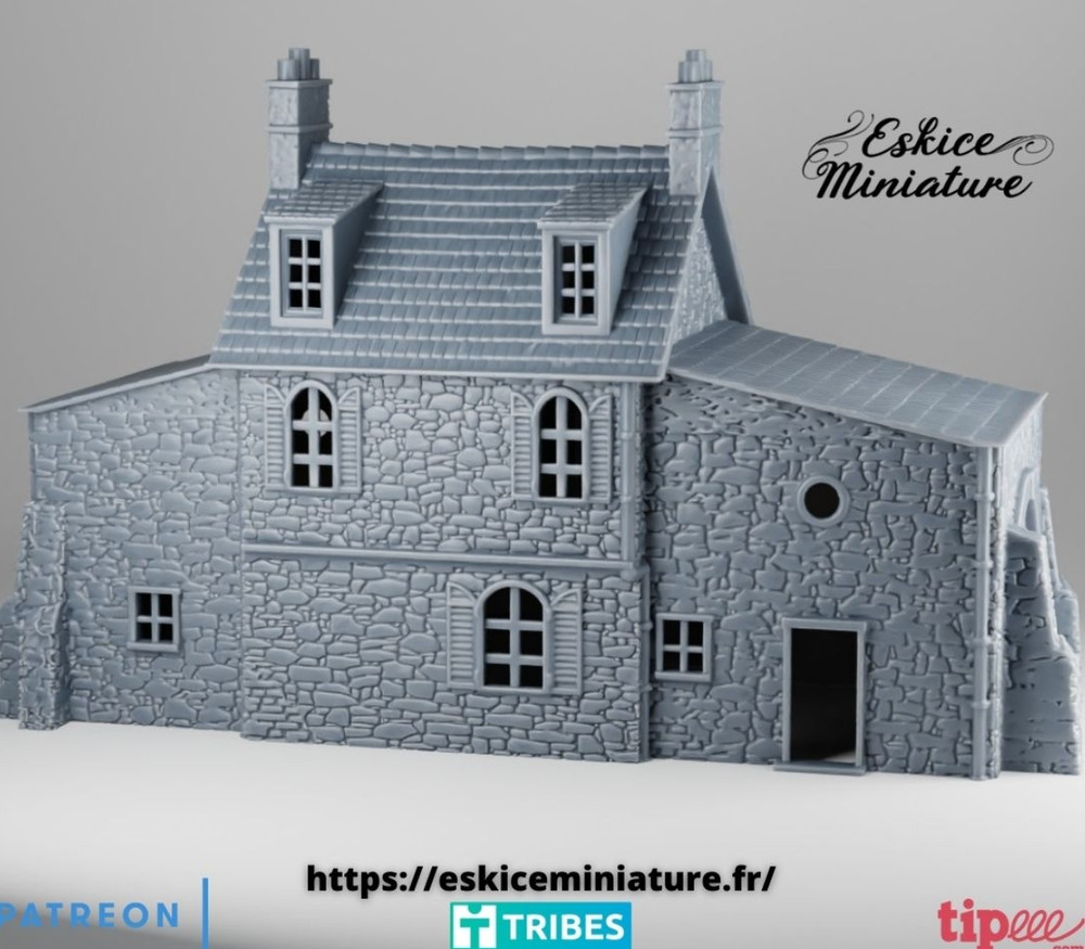 Stone House: HO scale