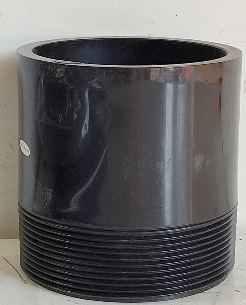 4"  Threaded PVC Toe Nipple Threaded SCH 80