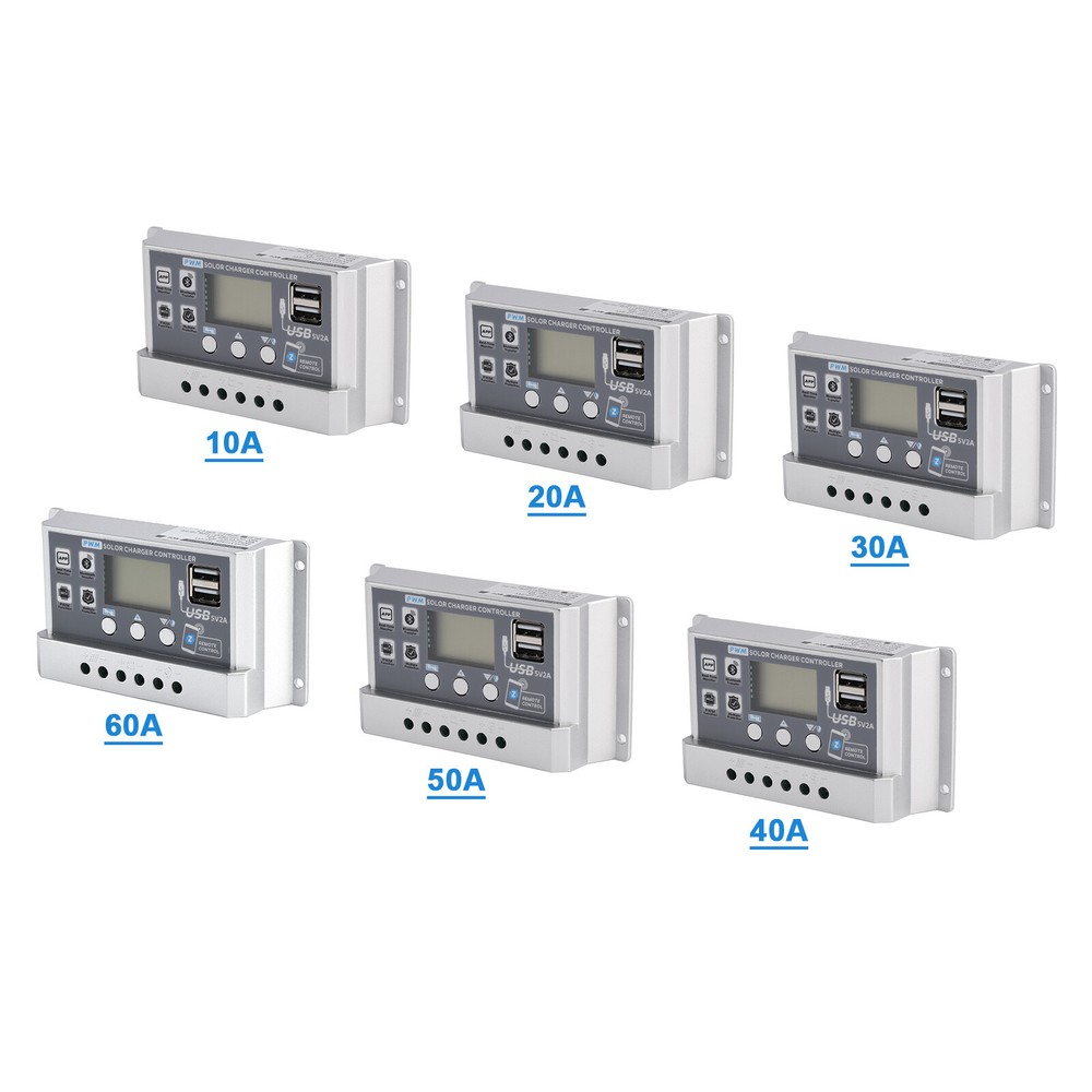60A PWM Solar Controller Mobile APP Intelligent Control 12V 24V Solar Controller