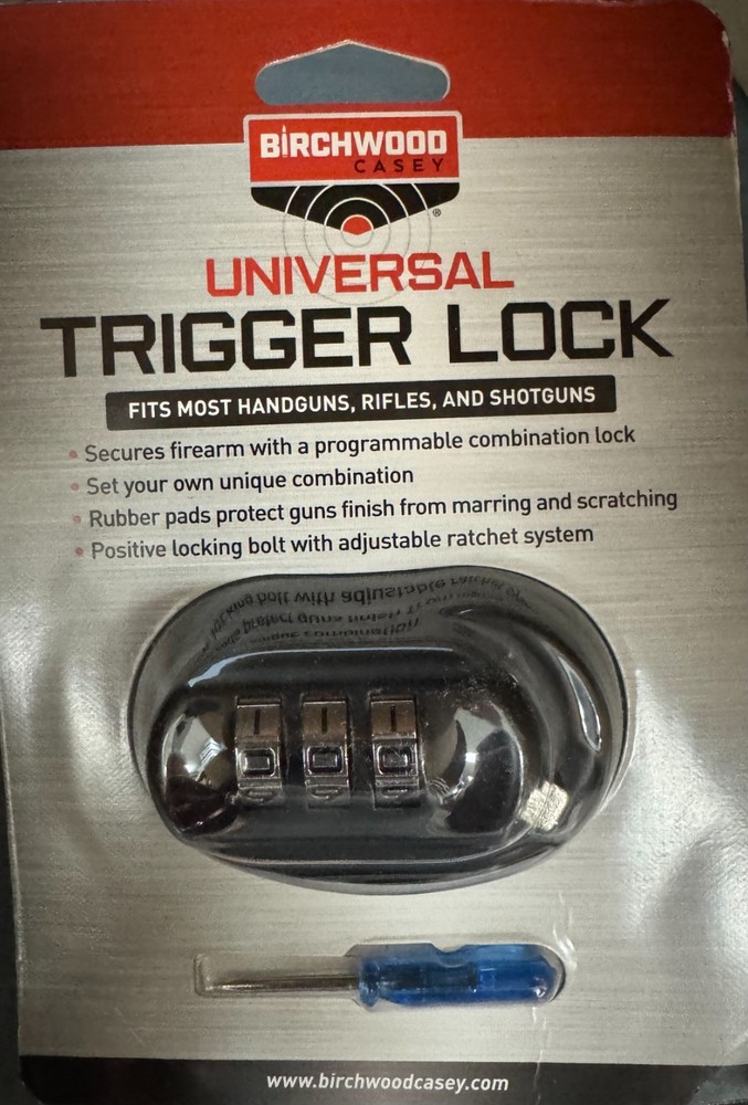 Birchwood Casey Programmable Combination Trigger Lock, Fits Most Guns