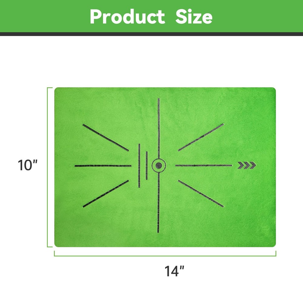 Golf Hitting Mat | Golf Training Mat for Swing Path Feedback/Detection Battin...