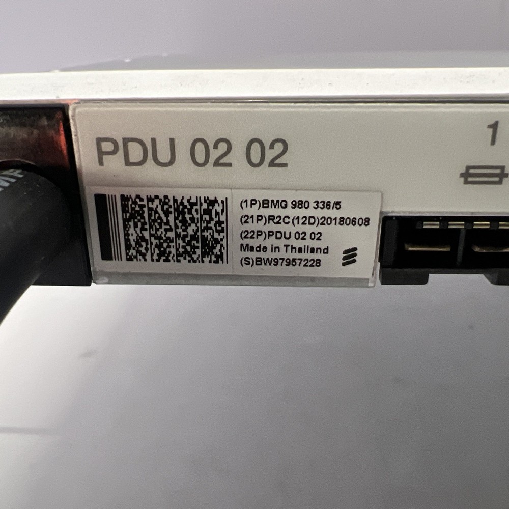 Ericsson PDU 02 02 Module BMG 980 336/5 Power Distribution Unit LTE System
