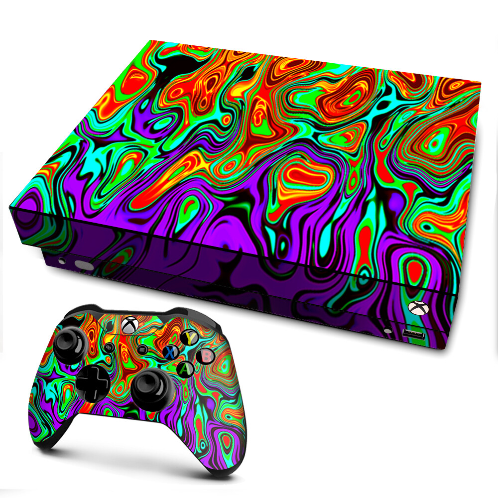 Xbox One X Console Skins Decal Wrap ONLY Mixed Colors