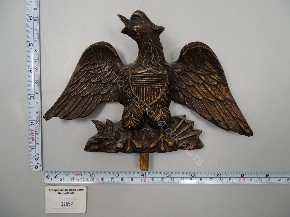 EAGLE TOP ORNAMENT FOR A GERMAN REGULATOR WALL CLOCK