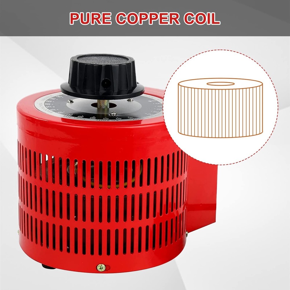 YaeCCC 10Amp Variac Variable Transformer AC Auto Voltage Regulator 1000VA 0-130V