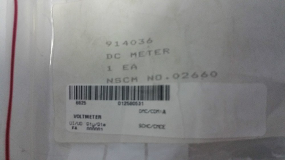 914036 Volt Meter 6625-01-258-0531
