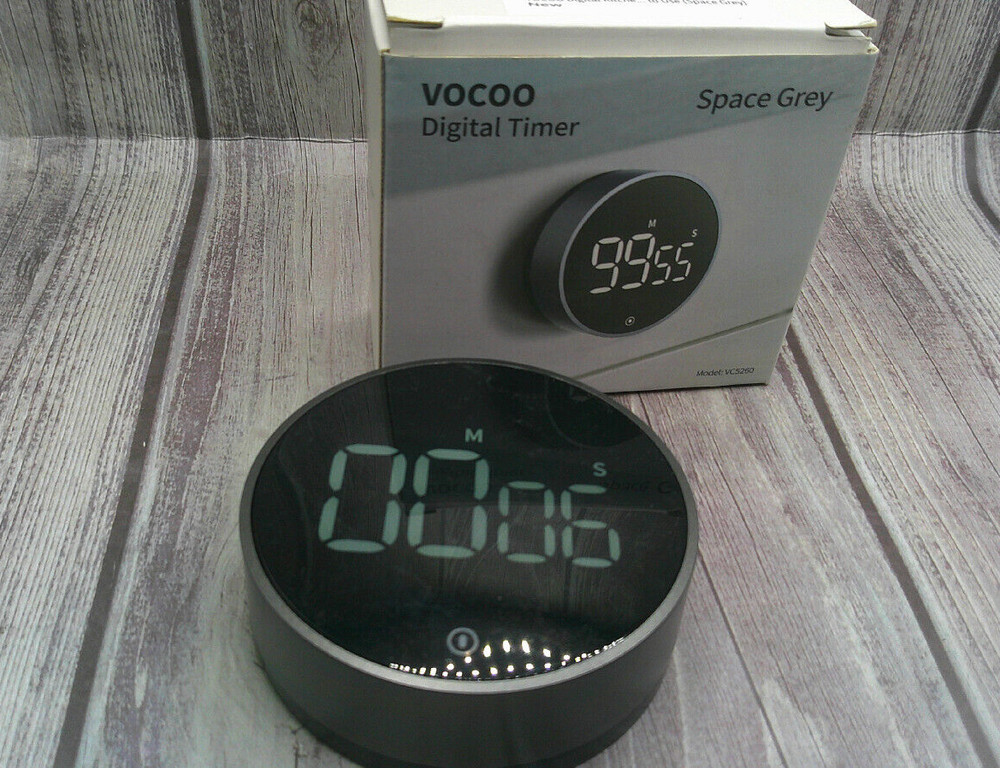 Vocoo VC5260 Space Grey, Digital Timer