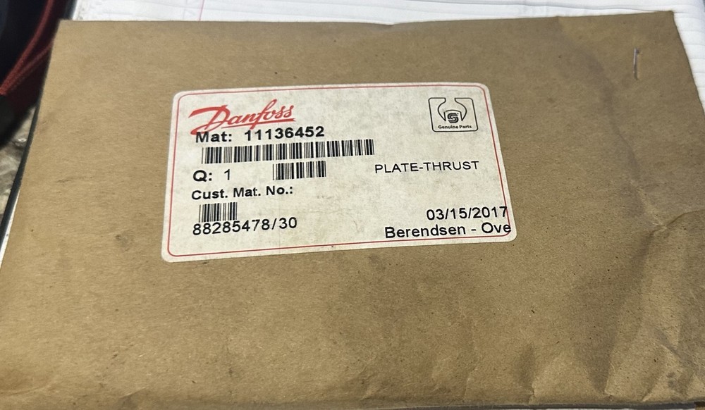 11136452, Danfoss, 90 Series 75, Thrust Plate, Axial