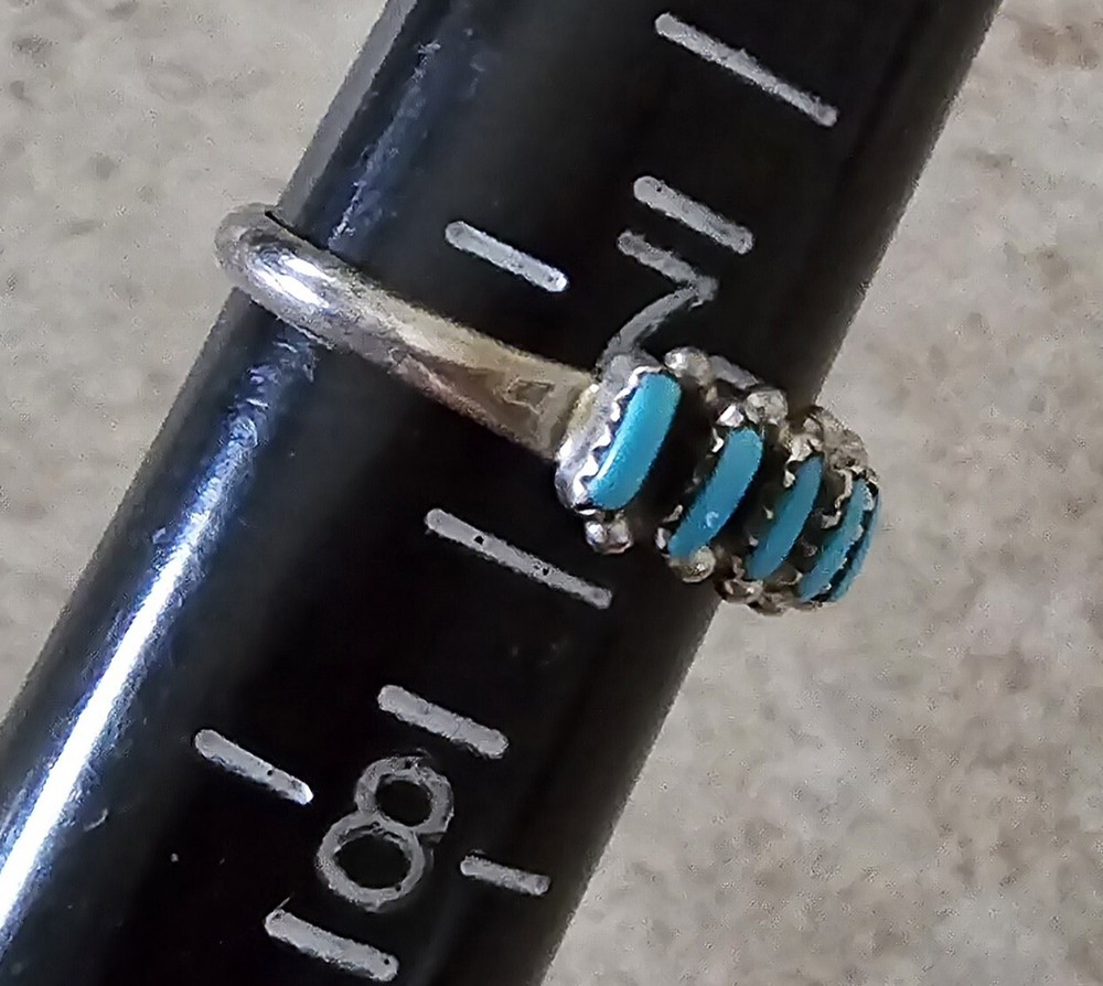 Native American Zuni Turquoise Ring Size 7.25 NWT