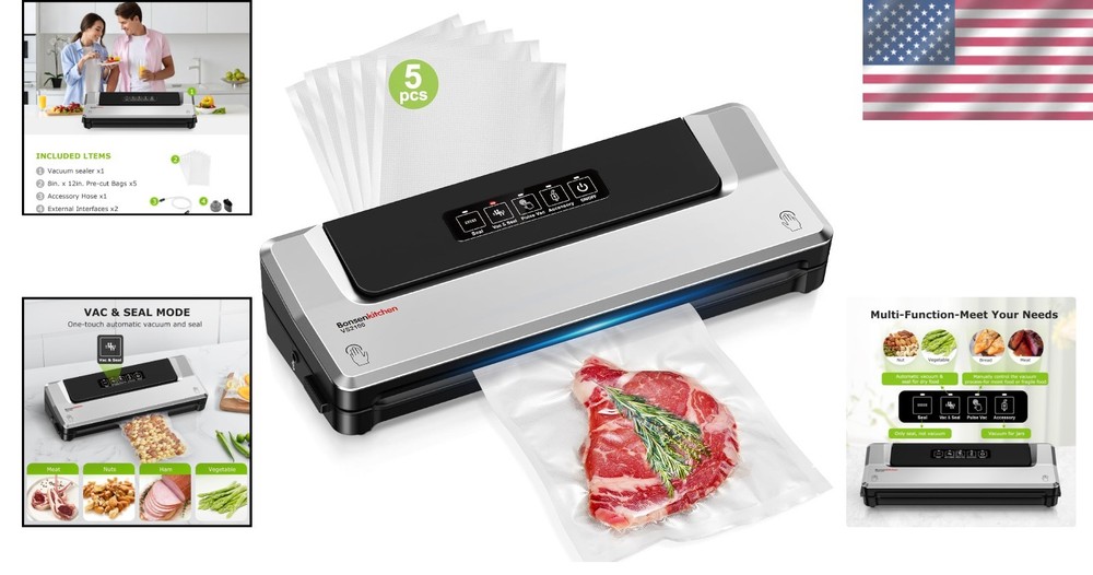 Professional Food Sealer | External Vacuum System | Silver