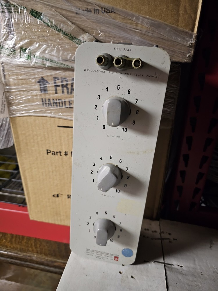 General Radio 1419-A 3-Dial Polystyrene Decade Capacitor
