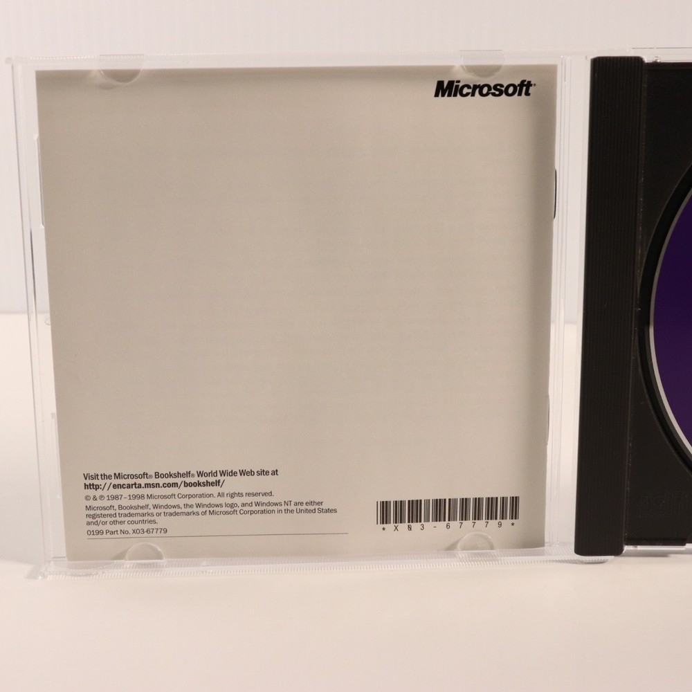 Microsoft Bookshelf 2000 CD-Rom PC Software 1998 Windows Office