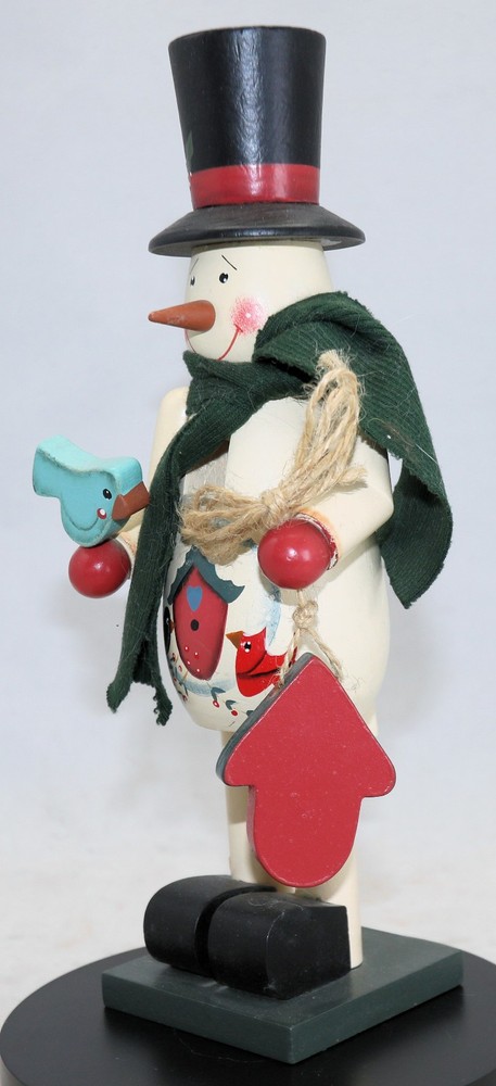 Snowman Nut Cracker Vintage 10 Inches Tall