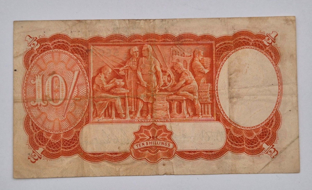 Australia 10 SHILLINGS BANKNOTE 1942