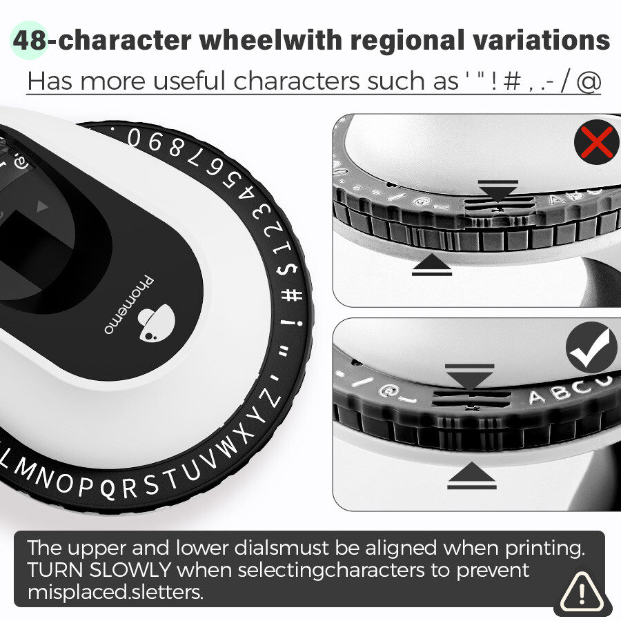 Phomemo Embossing Label Maker with 6PK Label Tapes 9mm E975 Junior Embosser