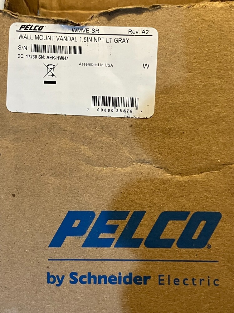 Pelco WMVE-SR Vandal Resistant Wall Mount