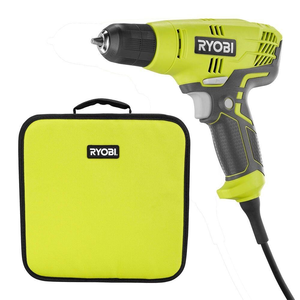 Ryobi D43K Variable Speed Drill With Keyless 3/8" Chuck & Tool Bag