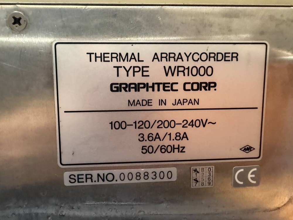 GRAPHTEC WR1000 Thermal Array Recorder Data Logger Unit