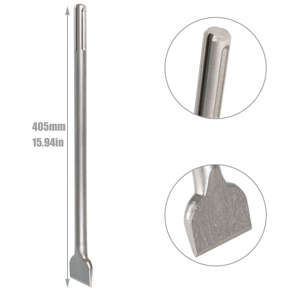 3 Pack 16" Long-Point SDS Max Bits Set Durable Chisel Scaling Chisel Flat Chisel