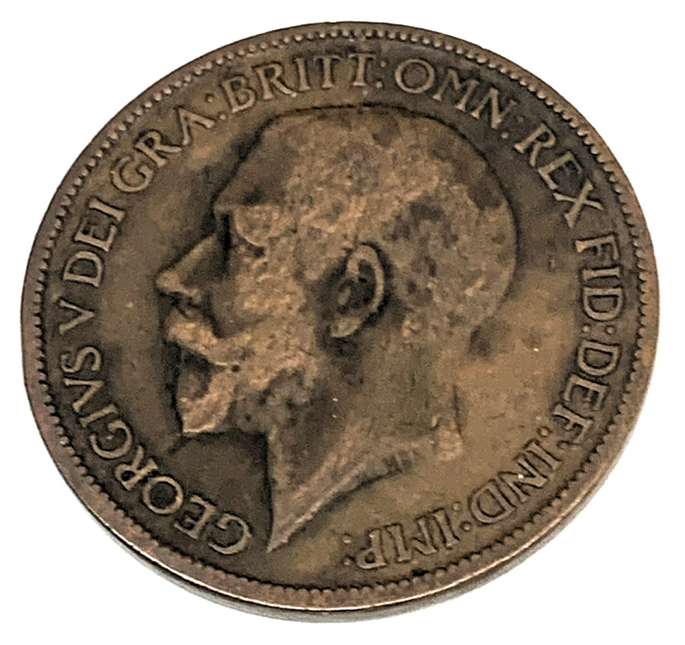 # C8384 GREAT BRITAIN COIN, HALF PENNY 1921