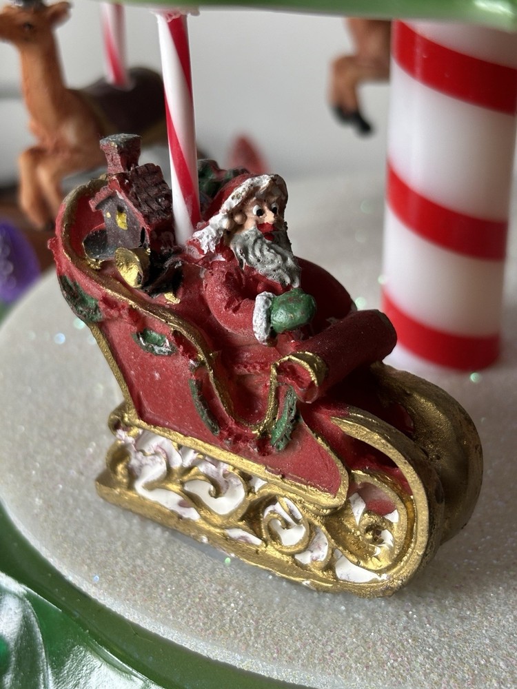 Animated Lightup & Musical Tree/carousel Multicolor Not Ceramic