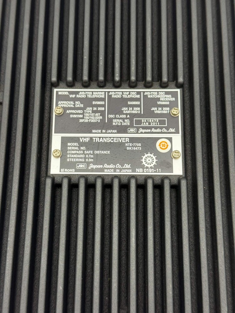 JRC NTE-770S VHF Transceiver (Used)