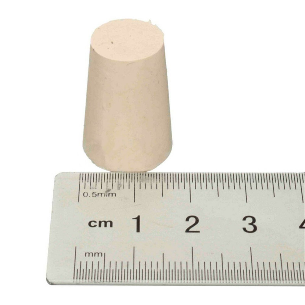 Rubber Stopper Bungs Laboratory Solid Hole Stop Push-In Sealing Plug