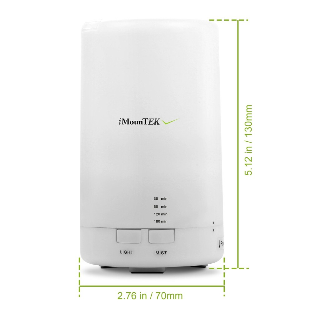 Mini Cool Mist Humidifier Ultrasonic Aroma Essential Oil Diffuser 7 colors Light