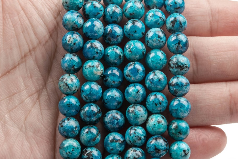 8MM Sky Blue Jade Beads Round Gemstone Loose Beads