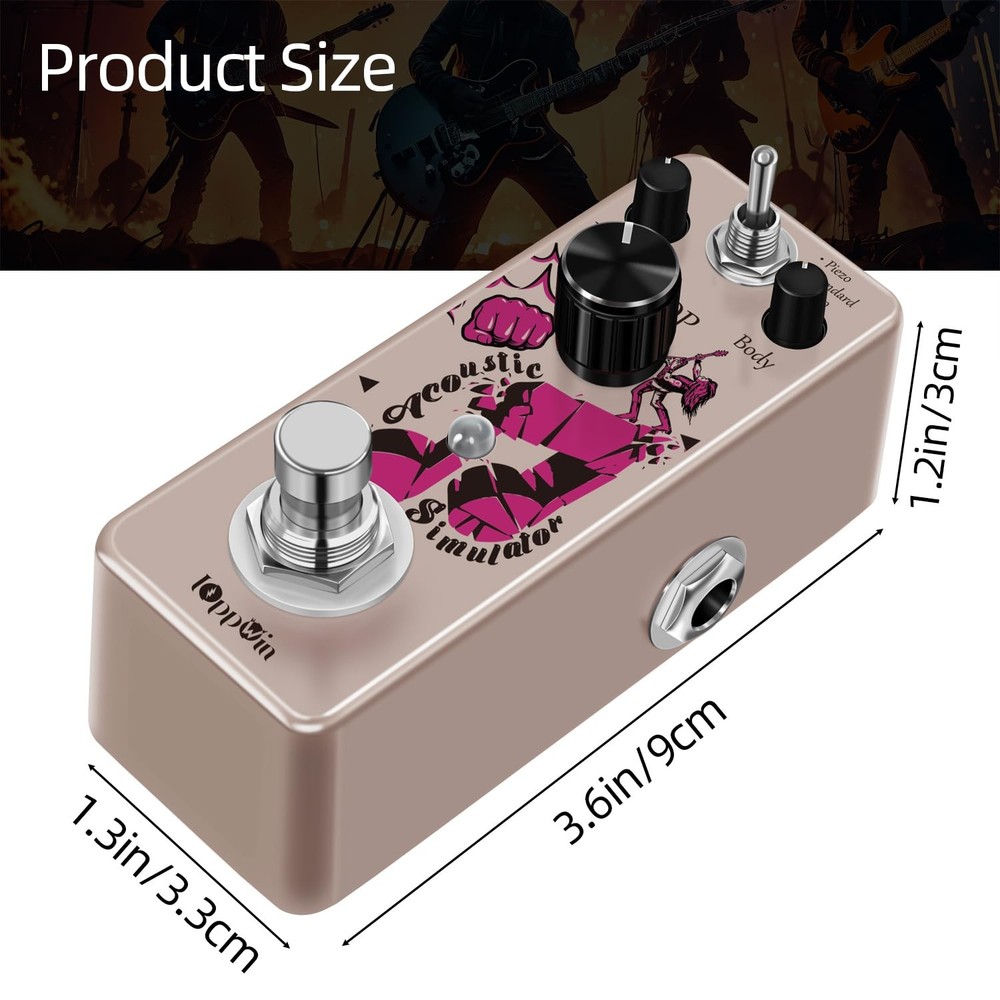 IOppWin Acoustic Guitar Simulator Pedal - Effects