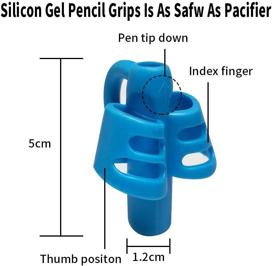 Pencil Correction Grips – Soft Silicone Holders for Correct Writing Posture