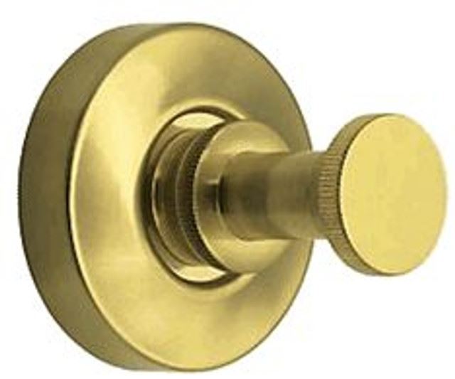(5 Pack) Grayson Hook in Brushed Brass - Single Prong