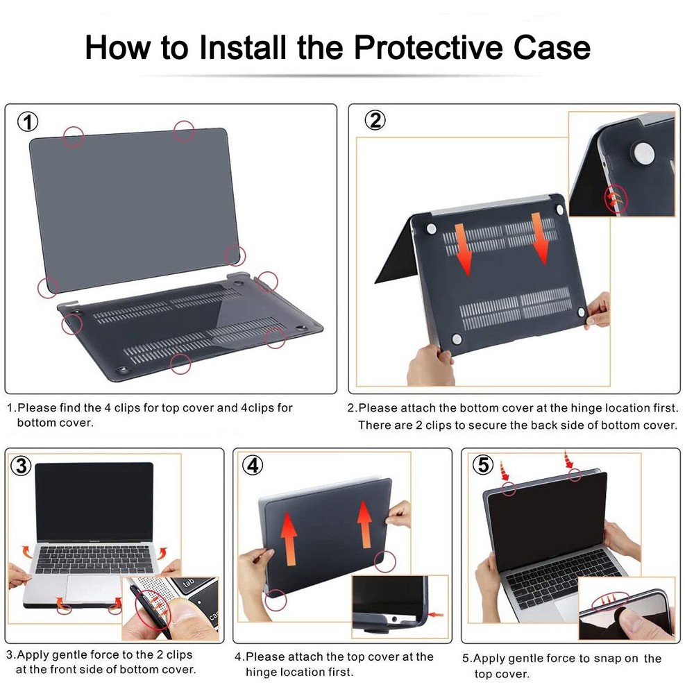 For Macbook Pro 13" A2338 A2289 A2251 Hard Shockproof Shell Case Protector M2 M1