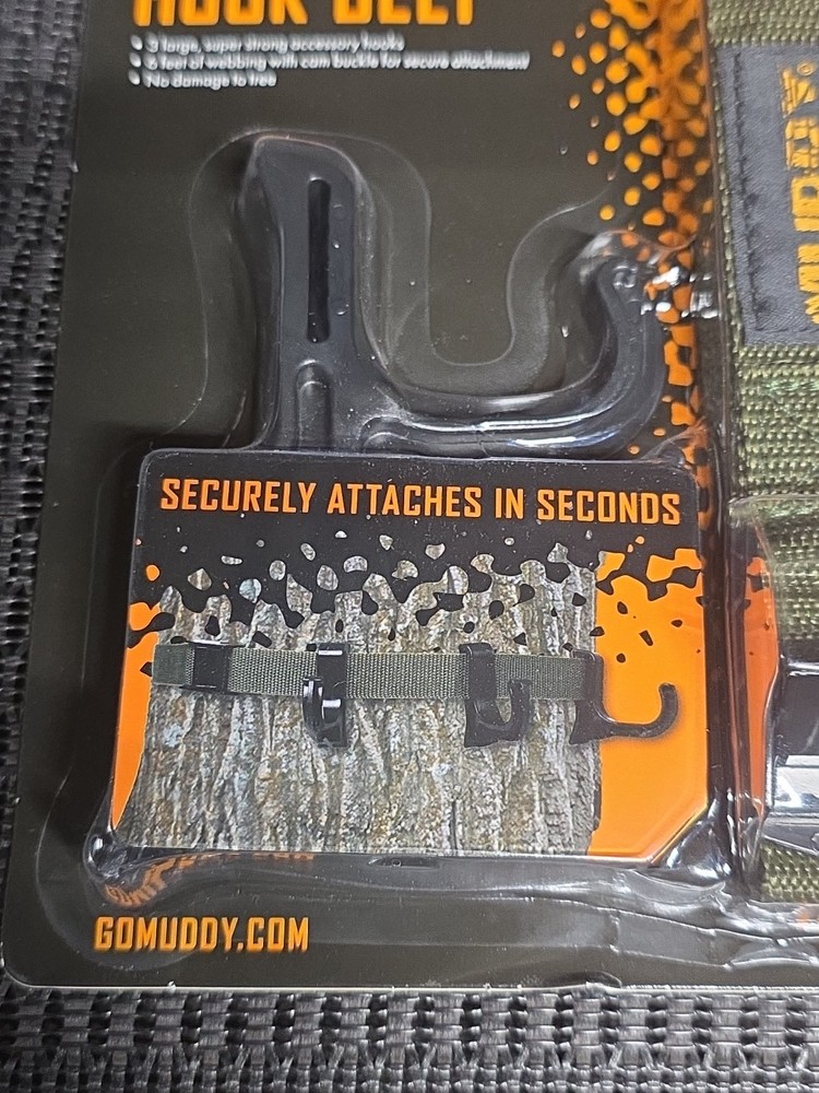 Muddy Accessory Hook Belt | Durable Adjustable Hunting Gear Holder, 2-Pack